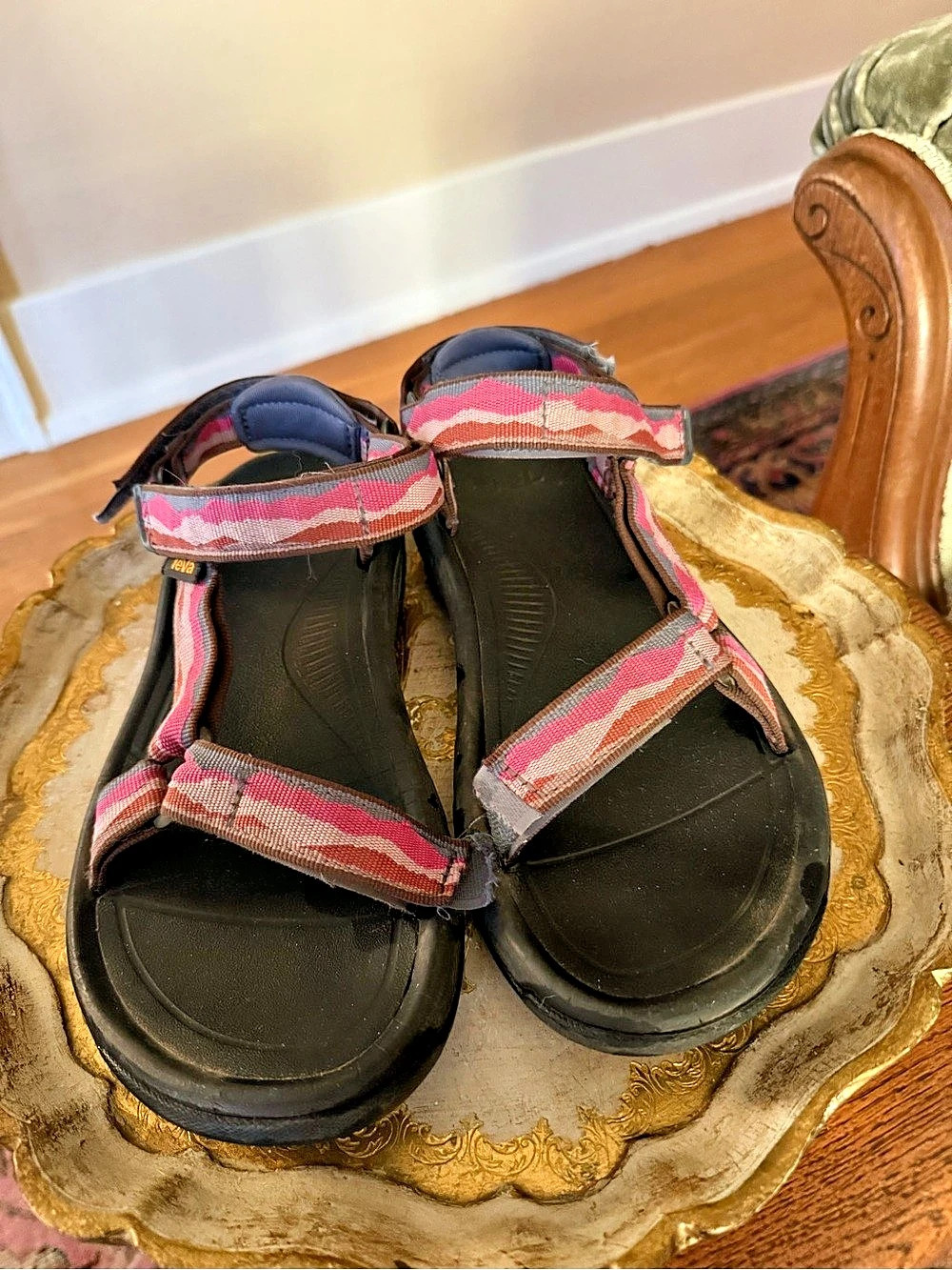 Teva Original Universal Women's Pink Patterned Sandals US 9